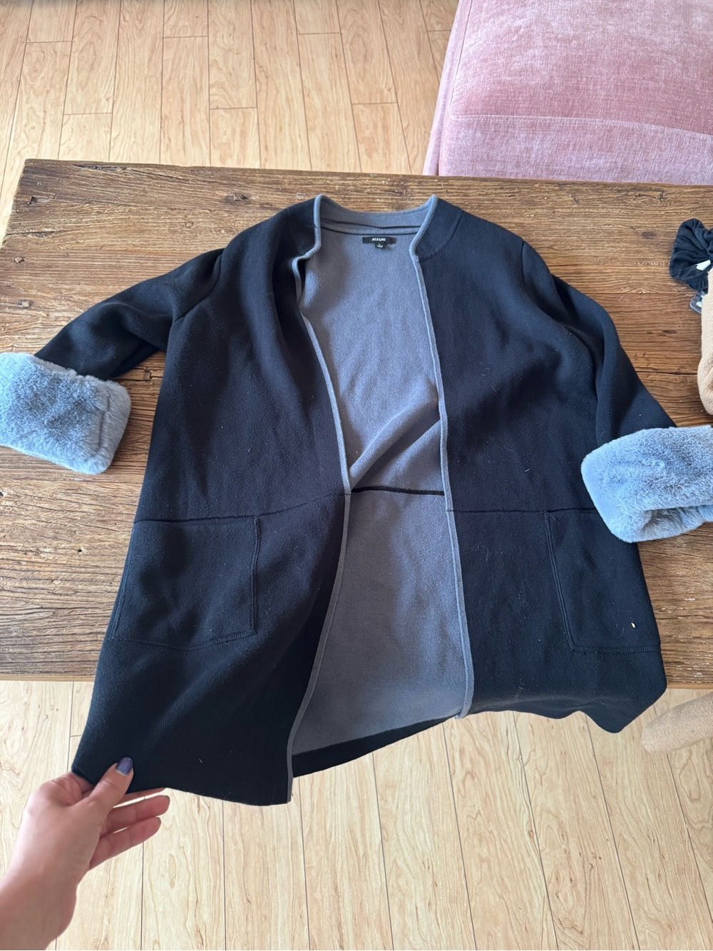 Alfani Gray Knit Pullover Sweater